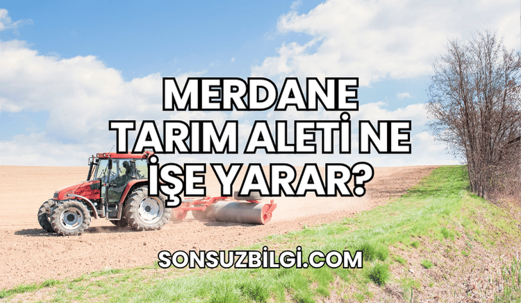 Merdane Tarım Aleti Ne İşe Yarar?